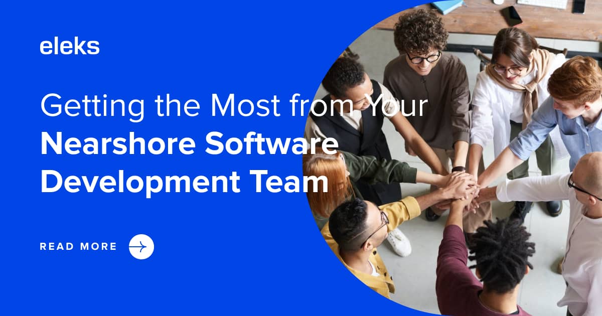Nearshore software development team